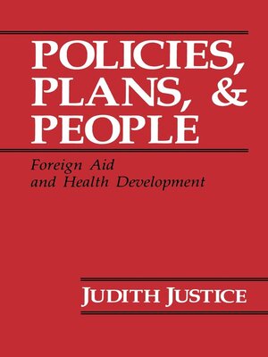 cover image of Policies, Plans, and People